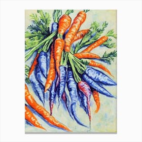 Carrots Fauvist vegetable Canvas Print