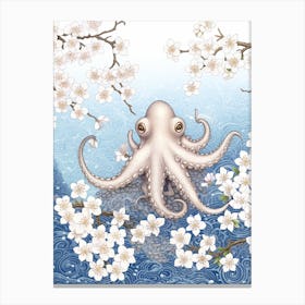 Star Sucker Pygmy Octopus Illustration 7 Canvas Print