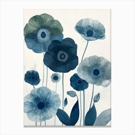 Blue Poppies 13 Canvas Print