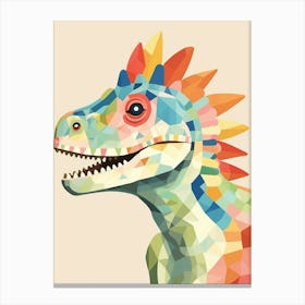 Colourful Dinosaur Heterodontosaurus 1 Canvas Print