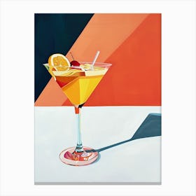 Vibrant Vintage Verve: Atomic Cocktail Canvas Print