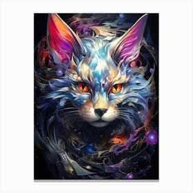 Cat In Space 6 Canvas Print