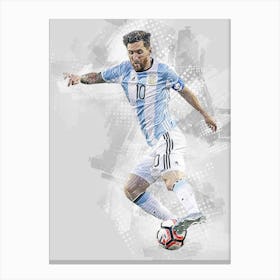 Lionel Messi Argentina 1 Canvas Print