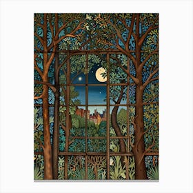 William Morris Window In The Woods Canvas Print