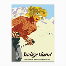 Switzerland Above Montreux Canvas Print