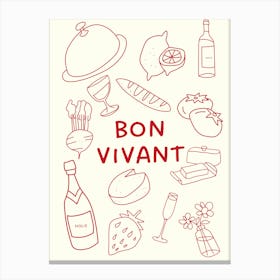 BON VIVANT Canvas Print