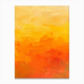 Abstract - Orange Sunset Canvas Print