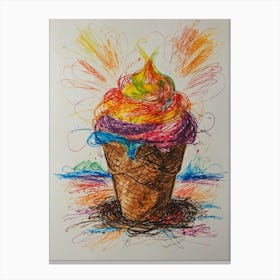 Ice Cream Cone 99 Canvas Print