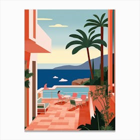 Acapulco, Mexico, Graphic Illustration 1 Canvas Print