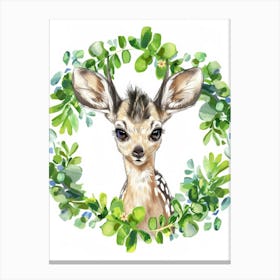 Fawn Illustration 1 Canvas Print