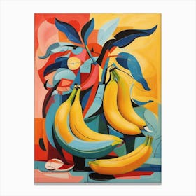 Bananas Abstract art Canvas Print