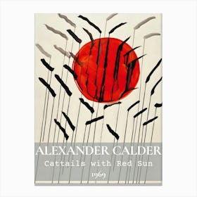 Alexander Calder Centaurs With Red Sun Canvas Print