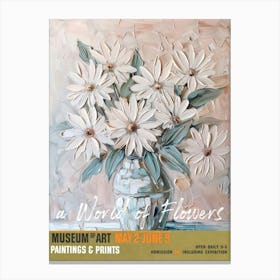 A World Of Flowers, Van Gogh Exhibition Daisy 1 Canvas Print