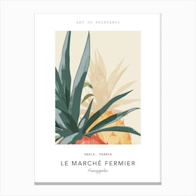 Pineapples Le Marche Fermier Poster 3 Canvas Print
