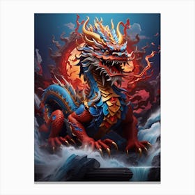 Dragon Of Chinese Mythology Canvas Print