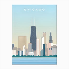 ChicagoTravel Poster 2 Canvas Print