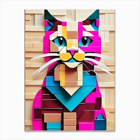 Lego Cat Canvas Print