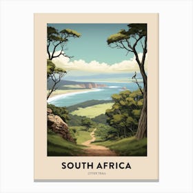 Otter Trail South Africa 1 Vintage Hiking Travel Poster Canvas Print