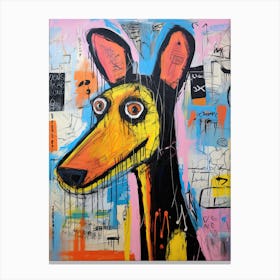 Street Dog Waltz: A Graffiti Tribute Canvas Print