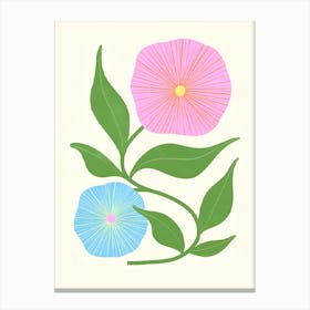 Flowers On A Branch Canvas Print