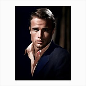 Color Photograph Marlon Brando 2 Canvas Print