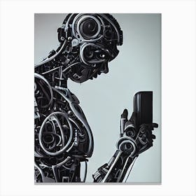 Robot Portrait Canvas Print