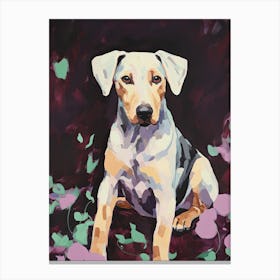 A Doberman Pinscher Dog Painting, Impressionist 3 Canvas Print