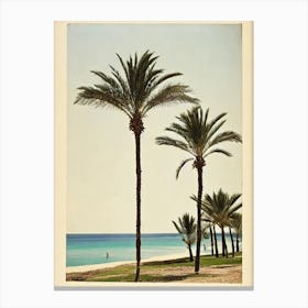El Cotillo Beach Fuerteventura Spain Vintage Canvas Print