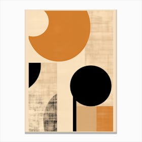 Aachen, Geometric Bauhaus Canvas Print