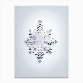 Needle, Snowflakes, Marker Art 1 Canvas Print