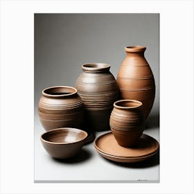 Pots And Bowls Canvas Print