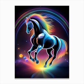 Rainbow Horse 17 Canvas Print