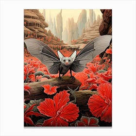 Malagasy Mouse Eared Bat Painting 3 Canvas Print