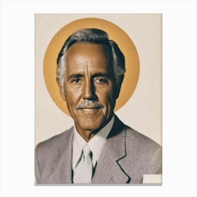 Jason Robards Retro Collage Movies Canvas Print