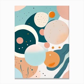 Aquarius Planet Musted Pastels Space Canvas Print