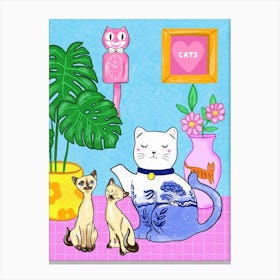Cat Person Canvas Print
