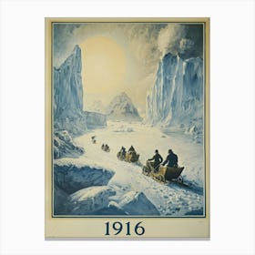 Aihrgdesign A Vintage Adventure Poster Of A 1916 Polar Expedi D1bdfea9 0e10 469f A212 30de10991bef 1 Canvas Print