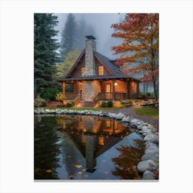 Cabin In The Woods 5 Canvas Print