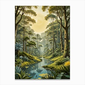 Jungle River Canvas Print