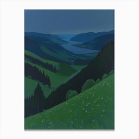 Scotland At Night Canvas Print