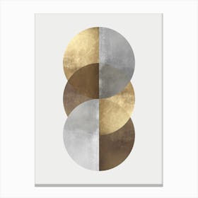 Golden geometric art 5 Canvas Print