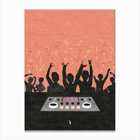 Dj Party Canvas Print