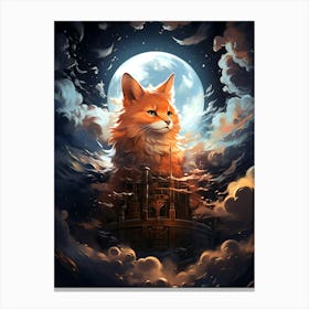 Fox In The Castle Canvas Print
