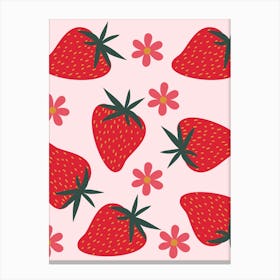 Strawberry Pattern 1 Canvas Print