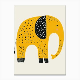 Yellow Elephant 7 Canvas Print