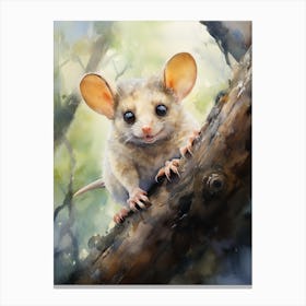 Adorable Chubby Acrobatic Possum 4 Canvas Print