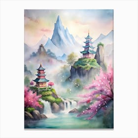 Asian Painting Canvas Print