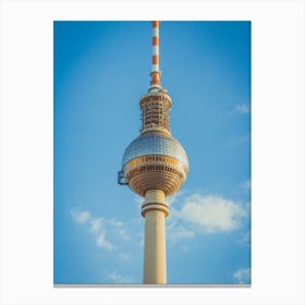 The Tv Tower Of Berlin That Located On The Alexanderplatz 1 Canvas Print