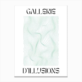 Abstract Lines Art Poster 5 Canvas Print