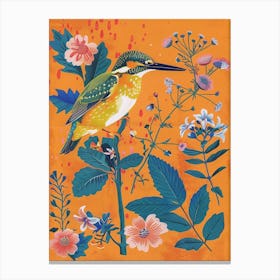 Spring Birds Kingfisher 2 Canvas Print